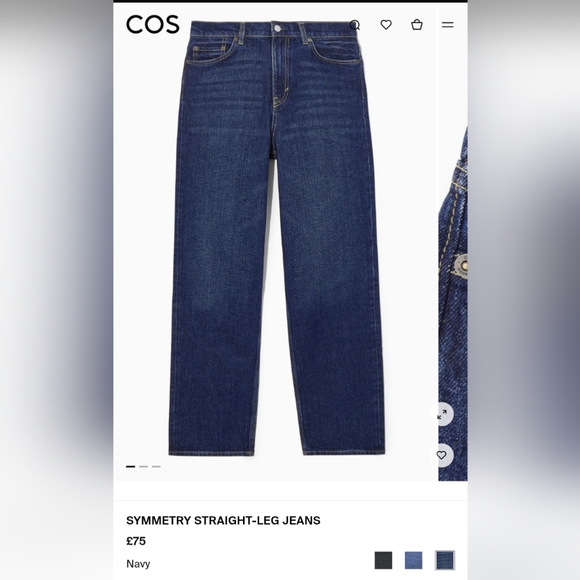 COS STRAIGHT-LEG EXTRA-HIGH RISE JEANS - Picture 3 of 7